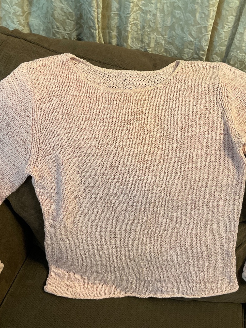 Pink Open knit sweater